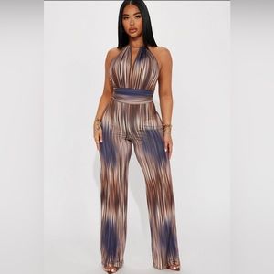 Piper Jumpsuit - Brown/combo